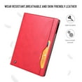 thumbnail image 6 of Dteck Case for Apple iPad Air 4th Generation 10.9-inch (2020 Released),Luxury PU Leather Card Holder Folio Flip iPad Pro 11" 2020/iPad Pro 11" 2018 Case Kickstand Shockproof Protective Cover,Red, 6 of 6