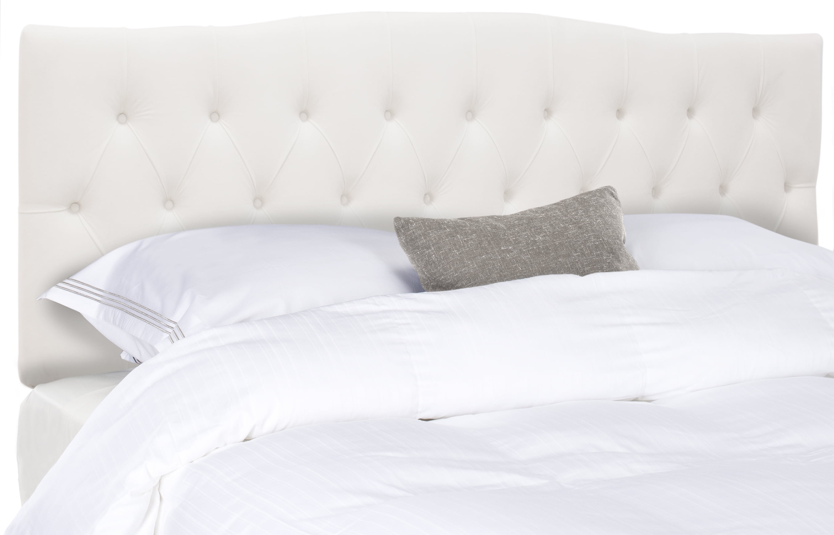 SAFAVIEH Axel Modern Glam Tufted Headboard, King, White