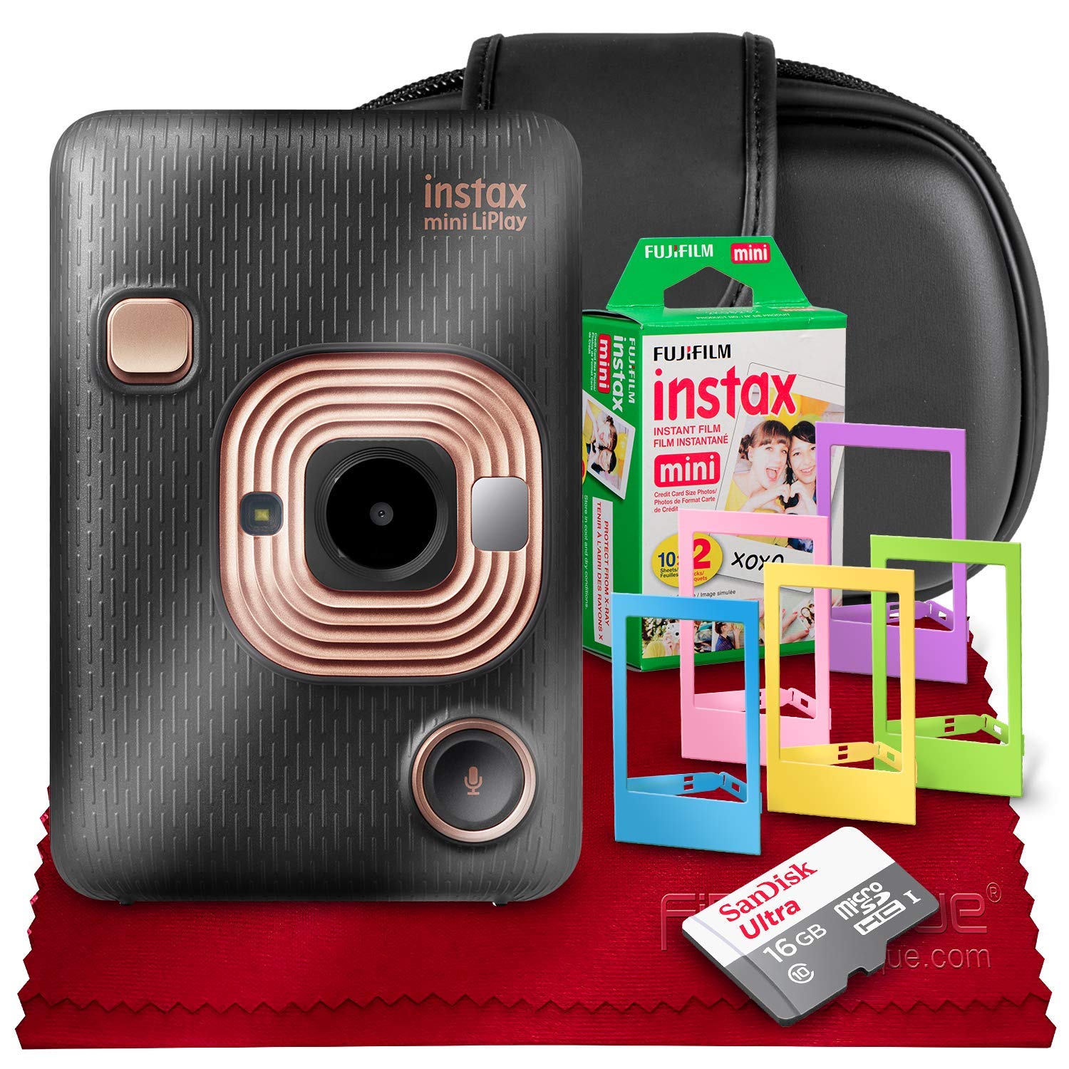 Fujifilm INSTAX Hybrid Mini LIPLAY (Elegant Black) + Fujifilm Instax