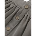 thumbnail image 5 of Qmyliery Toddler Baby Girl Suspender Skirt, Cute Adjustable Strap Button Front Overall Skirt, 5 of 9