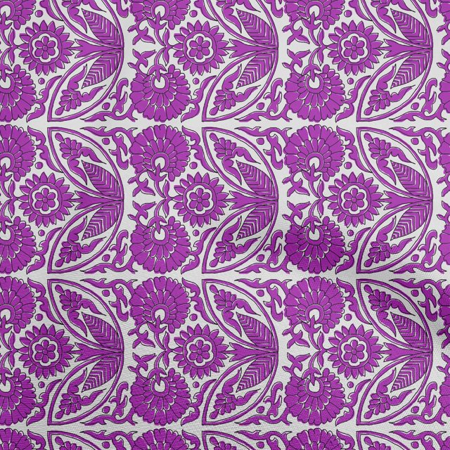 oneOone Silk Tabby Purple Fabric Block Sewing Craft Projects Fabric Prints By Yard 42 Inch Wide