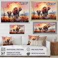 thumbnail image 4 of Designart "Elegance In Elephant Motion II" Animals Elephant Floater Framed Canvas Wall Art, 4 of 5