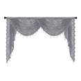 thumbnail image 4 of Ventana de cascada Venance Venance suave suave transpirable con borlas de cuentas Diseño vintage para cortinas Café de dormitorio Sala de estar 150cmx105cm, 4 of 8