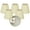 Linen Eggshell - 6 Pack, variant on Royal Designs, Inc. Hardback Empire Chandelier Basic Shade CS-920-5LNW-6, Linen White, 3 x 5 x 4.5, Pack of 6