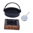 thumbnail image 2 of Mini horno de acampada, horno caliente con olla y tapa, estante para Wok, horno de campamento, caldera de fuego, horno de cocina para pesca y, 2 of 8