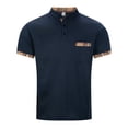 thumbnail image 4 of pstuiky camisetas para hombre, Camiseta de manga corta con cuello alto, botones y bolsillos para hombre ropa de hombre xxxl, 4 of 9
