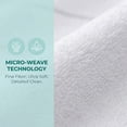 thumbnail image 3 of Unique Bargains 3pcs Microfiber Absorbent Striped Cleaning Cloths White Grey 12" x 12", 3 of 8