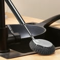 thumbnail image 1 of Stainless Steel Pot Brush Long Handle Pot Brush Artifact Kitchen Cleaning Pots And Bowls Universal Steel Brush, 1 of 9