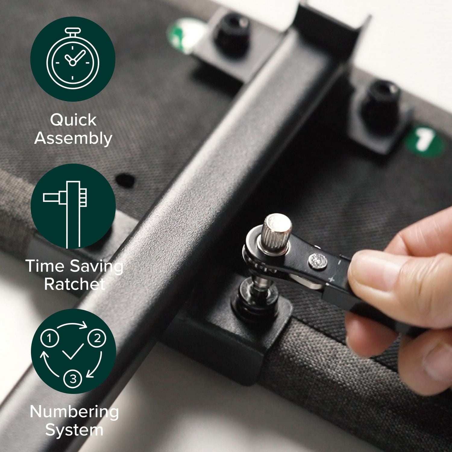 Zinus Denna 38 inch Upholstered Platform Bed Frame with Headboard