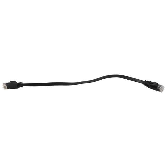 6 Pcs 1 Pieds Câble Réseau Internet Plat Solide Cat6 Haute Vitesse Patch Fil Lan avec Connecteurs Snangless Rj45