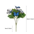 thumbnail image 2 of Artificial Butterfly Bush Flowers, 11.81 Inch Realistic Floral Spray for Wedding and Home Decor, Dual-Tone Plastic Flowers for Outdoor Indoor Vase, All-Season Table Centerpiece, 2 of 7
