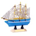 thumbnail image 1 of Matsuzay Barco de de náutico, artesanía de hecha a mano, modelo de barco Retro, decoración de madera, velero, regalo de cumpleaños, Type7 NO7 Matsuzay JJ18291-02B, 1 of 6