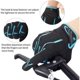 thumbnail image 3 of Guantes de ciclismo con pantalla táctil para hombre y mujer, con acolchado de gel, antigolpes, transpirables, para ciclismo de montaña (azul, XL, par), 3 of 5
