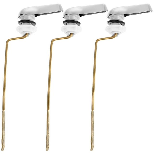 3pcs Toilet Flush Handle Replacement Toilet Handle Side Mount Toilet Flush Lever