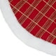 Northlight 20" Rouge et Or à Carreaux Mini Jupe Arbre de Noël Pailleté – image 3 sur 3