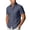 Navy, variant on Mens T-Shirts, Men's Cotton Linen Short Sleeve Button Down Shirts Casual Lightweight Untucked Shirts Guaze Summer Tops with Pocket White L