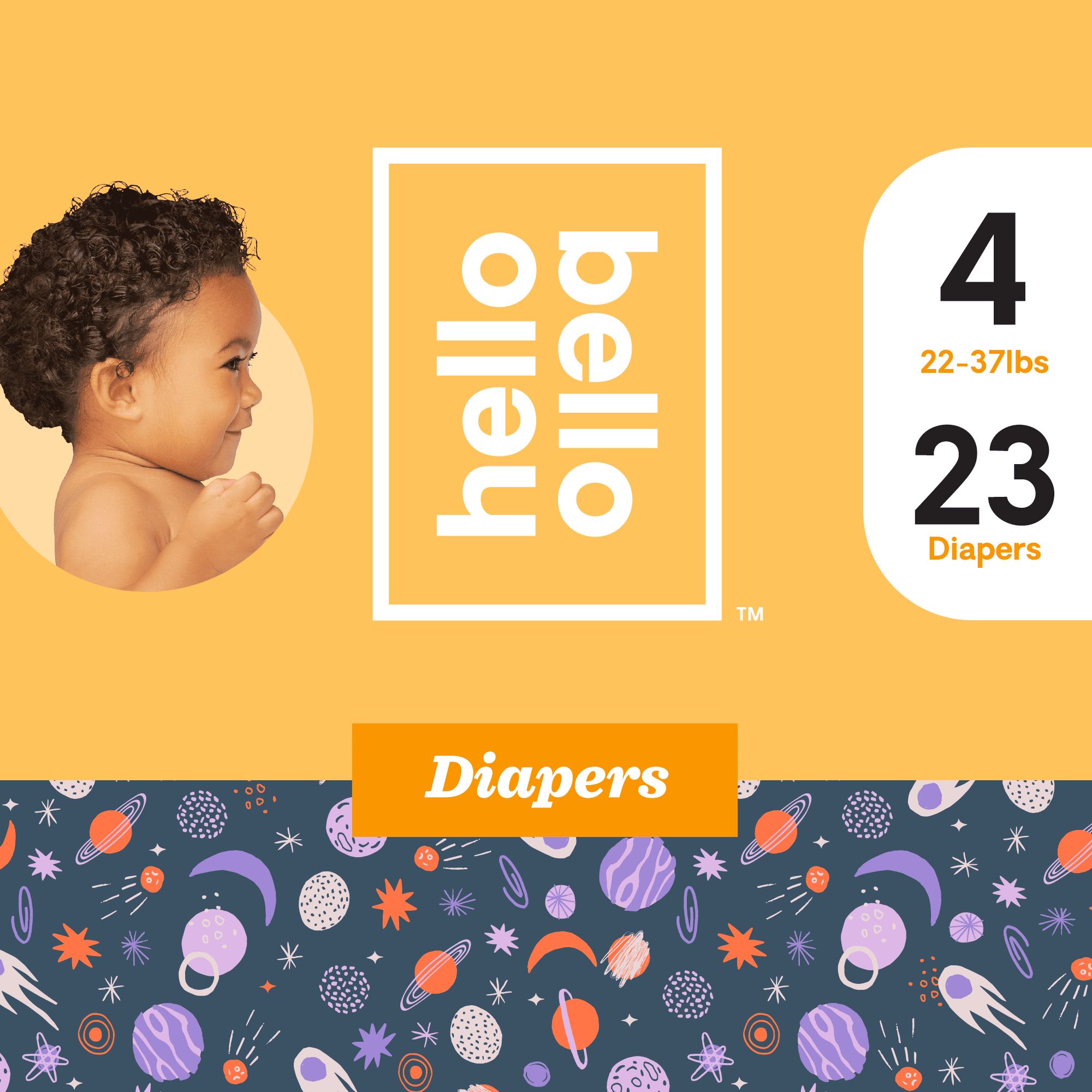 Hello Bello Diapers GalactiCuties Size 4 (23ct)