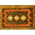 thumbnail image 1 of Ahgly Company Machine Washable Indoor Rectangle Persian Yellow Traditional Area Rugs, 5' x 8', 1 of 4
