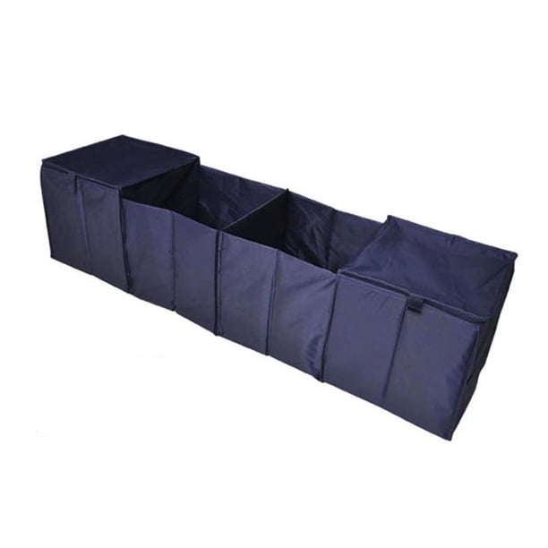 Sidaley Bolsa plegable para maletero de coche de gran capacidad con 4 compartimentos, incluye cesta de almacenamiento y juego de enfriador y calentador Combinaciones de reproductor de DVD/TV para No.2 Sidaley VI012163-02