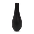 thumbnail image 6 of Mela Artisan's Metal Vases for Decoration, Handmade Large Decorative Vases Black, 12” x 2.5” x 1.5”, 6 of 7