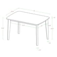 thumbnail image 2 of Manor Park Table à manger rétro moderne en bois, 2 of 5