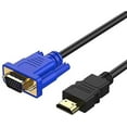 thumbnail image 4 of 1080P HDTV Male to VGA Male D SUB 15 Pin M/M Adapter Converter Cable Convert Signal from Laptop PC TV Box to VGA Monitors Projectors TV（1M/1 5M/1 8M/3M/5M/10M）, 4 of 7