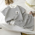 thumbnail image 2 of Hessimy Toddler Boy Short Sleeve Shirt Set Kids Graphic Tee Shirt with Short Summer Clothes Set,Cool Graphic(Beige,12-18 Months), 2 of 7