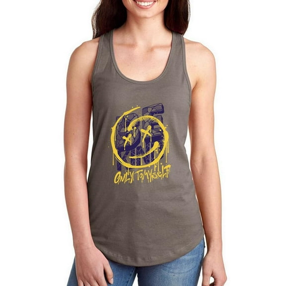 Be Kind Only Myself Spray Racerback Tank Women -Image by Shutterstock, Female Medium