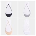 thumbnail image 3 of OUSITAID Slingback Socks Cotton Non-slip 4 Pairs No Show Half Liner Socks Low Cut Socks, 3 of 10