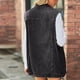 thumbnail image 4 of Chaquetas y abrigos de mezclilla sin mangas para mujer, moda informal, bolsillos, botones, sin mangas, chaqueta, abrigo de mezclilla, chaleco de mezclilla para mujer, 4 of 8