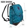 thumbnail image 2 of Disketp Spider And Cobweb Mochila de Cuero para Mujer, Bolso de Espalda Antirrobo con Estilo para Viaje, Trabajo y Uso Diario, 2 of 4