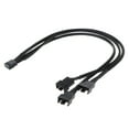 thumbnail image 2 of XISAOK 12V 30CM 3Pin Fan PWM 1 to 3 Way Power Supply Extension Cable Y Splitter COrd, 2 of 9