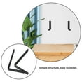 thumbnail image 3 of Toyvian 2Pcs Wall Speaker Stands Metal Brackets Black Easy Installation Space Saving, 3 of 7