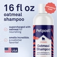 thumbnail image 6 of Petpost Oatmeal & Chamomile Shampoo for Dogs - Soothes Dry, Itchy, Sensitive Skin - Naturally Healing Formula with Aloe & Yucca - 16 oz, 6 of 10