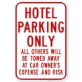 thumbnail image 1 of Hotel Parking Only Sign,, 1 of 8
