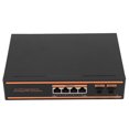 thumbnail image 3 of Switch PoE Switch de 6 puertos 4 puertos PoE de 1000 Mbps 2 puertos SFP de 1000 Mbps Compatible con conmutador IEEE802.3af/at Enchufe europeo 100‑240 V, 3 of 10