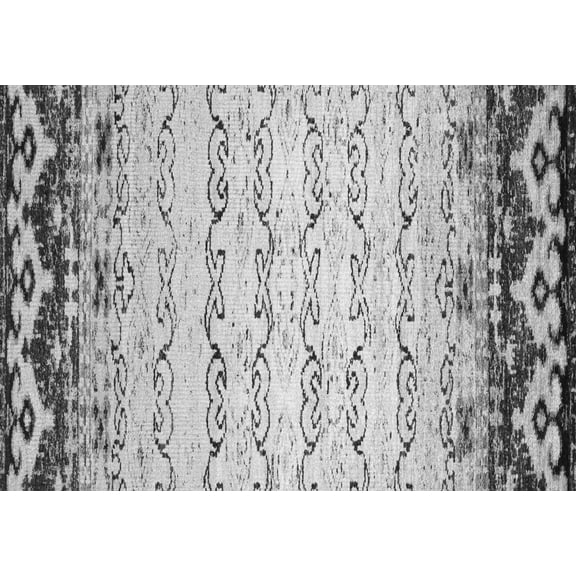 Ahgly Company Indoor Rectangle Abstract Gray Contemporary Area Rugs, 5' x 7'