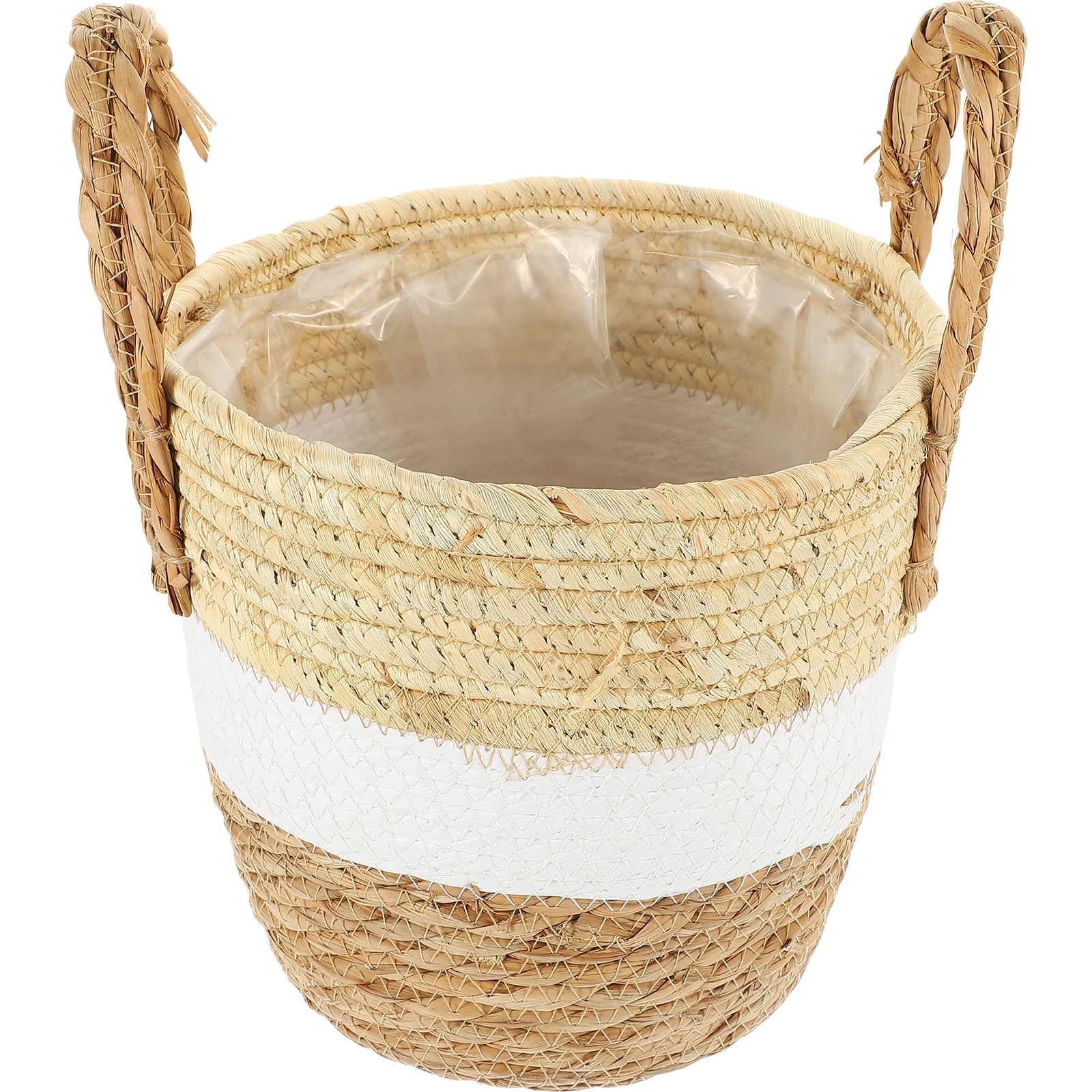 Hemoton Seagrass Basket Planter Flower Pot Storage Basket Plant