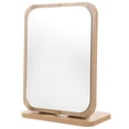 thumbnail image 1 of ifundom 1Set Mirror Tabletop With Stand Beige Color For Makeup Table, 1 of 8