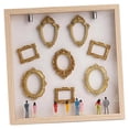 thumbnail image 4 of Kit de marco de caja de sombra con silueta de mini museo DIY para bodas y hogar. Madera, 4 of 9
