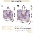 thumbnail image 2 of FORMRS Womens Corduroy Tote Bag Crossbody Shoulder Handbag with Pocket, Pastel Purple Marble Pattern, 2 of 7