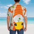 thumbnail image 4 of Disketp Hello Fall Gnomes 1 Hawaiian Shirts for Men,Mens Casual Short Sleeve Button Down Shirts Beach Shirt,Medium, 4 of 7