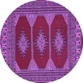 thumbnail image 1 of Ahgly Company Indoor Round Persian Purple Traditional Area Rugs, 6' Round, 1 of 4