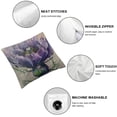 thumbnail image 6 of nygtbtfer Throw Pillow Case Purple Scottish Flower Medicinal Painting Nature Liver Ink Garden Decorative Square Covers for Home Sofa Couch Decor White, 6 of 7