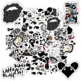 thumbnail image 6 of 35pcs Retro Stickers Stationery Stickers Music Stickers Rock and Roll Stickers for Laptops Suitcase Guitar, 6 of 9