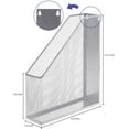 thumbnail image 2 of MyGift Set of 2 Silver Wire Mesh Wall Mountable Document Organizer, 2 of 6