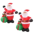 thumbnail image 1 of Alce de Papá Noel Inflable con Luces LED Incorporadas - Decoración Navideña Resistente a la Intemperie y a la Decoloración - Inflado Automático Incluye Accesorios ANGGREK Otros, 1 of 8