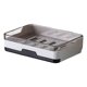 thumbnail image 5 of Jabonera con drenaje automático, caja de jabón adhesiva extraíble para pared, sin perforación, soporte de jabón de secar para , cocina, Blanco Baoblaze jabonera autodrenante, 5 of 7