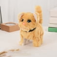 thumbnail image 2 of Electronic Cat Toy Early Learning Stuffed Animal for Kids Toys yellow, 2 of 8
