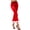 Red, variant on iiniim Women's Christmas Elastic Waistband Bell Bottoms Mrs Santa Flare Trousers Leggings